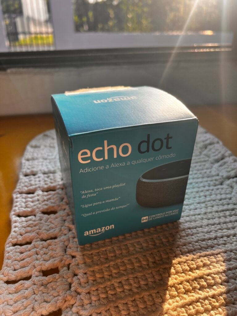Echo Dot 3ª geração Alexa grafite com caixa e fonte original, foto 2 de 6