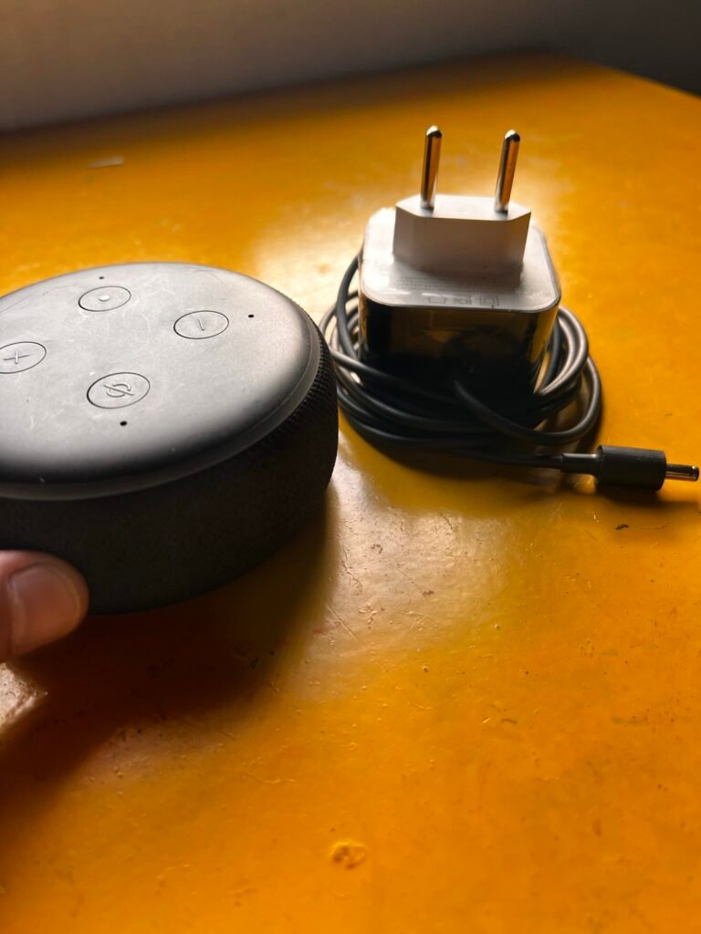 Echo Dot 3ª geração Alexa grafite com caixa e fonte original, foto 5 de 6